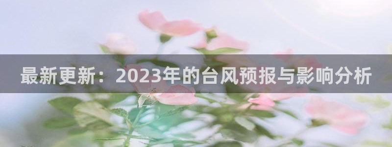 辉达娱乐ccmpc：最新更新：2023年的台风预报与影响分析