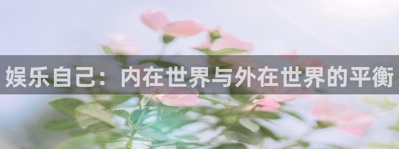 辉达娱乐官网入口：娱乐自己：内在世界与外在世界的平衡