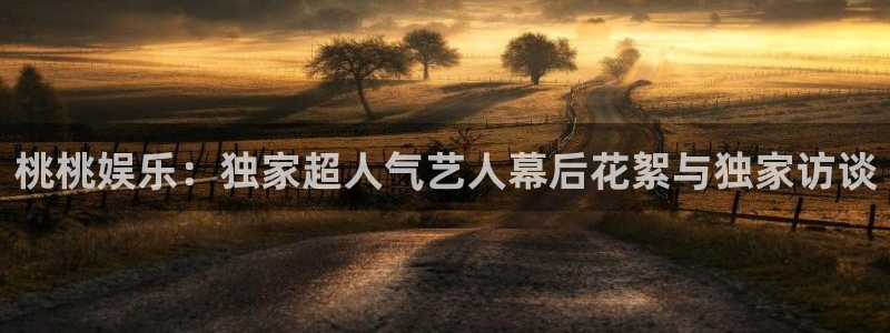 辉达娱乐平台：桃桃娱乐：独家超人气艺人幕后花絮与独家访谈